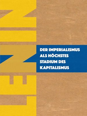 cover image of Der Imperialismus als höchstes Stadium des Kapitalismus